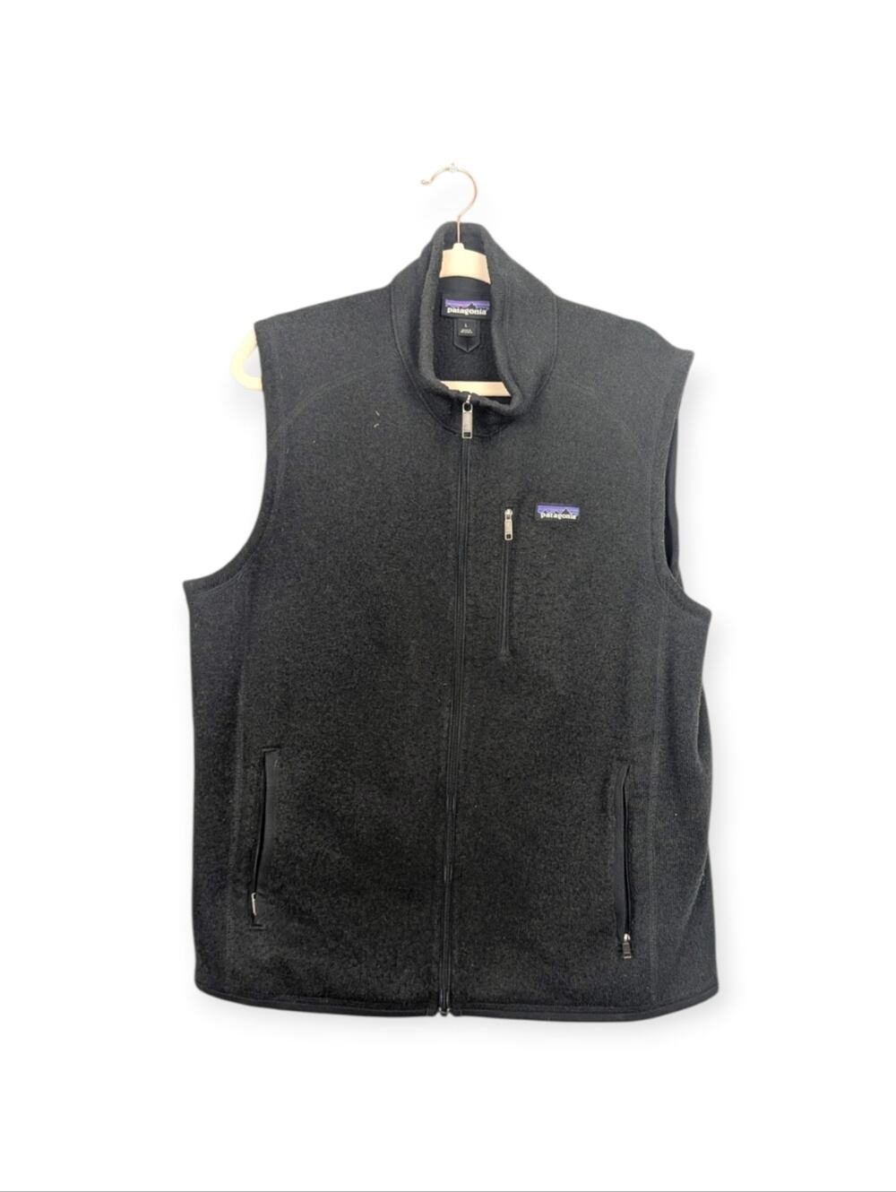 Patagonia Better Sweater Vest L Charcoal Gray Fleece Full Zip Outdoor Casual